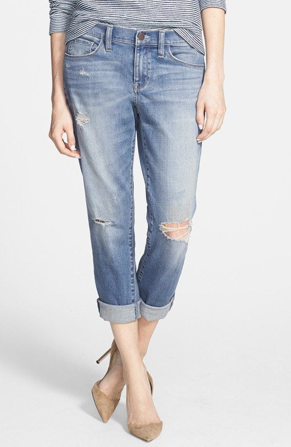 jeans with giant holes